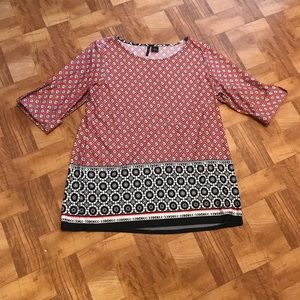 New Directions rolled sleeved tunic